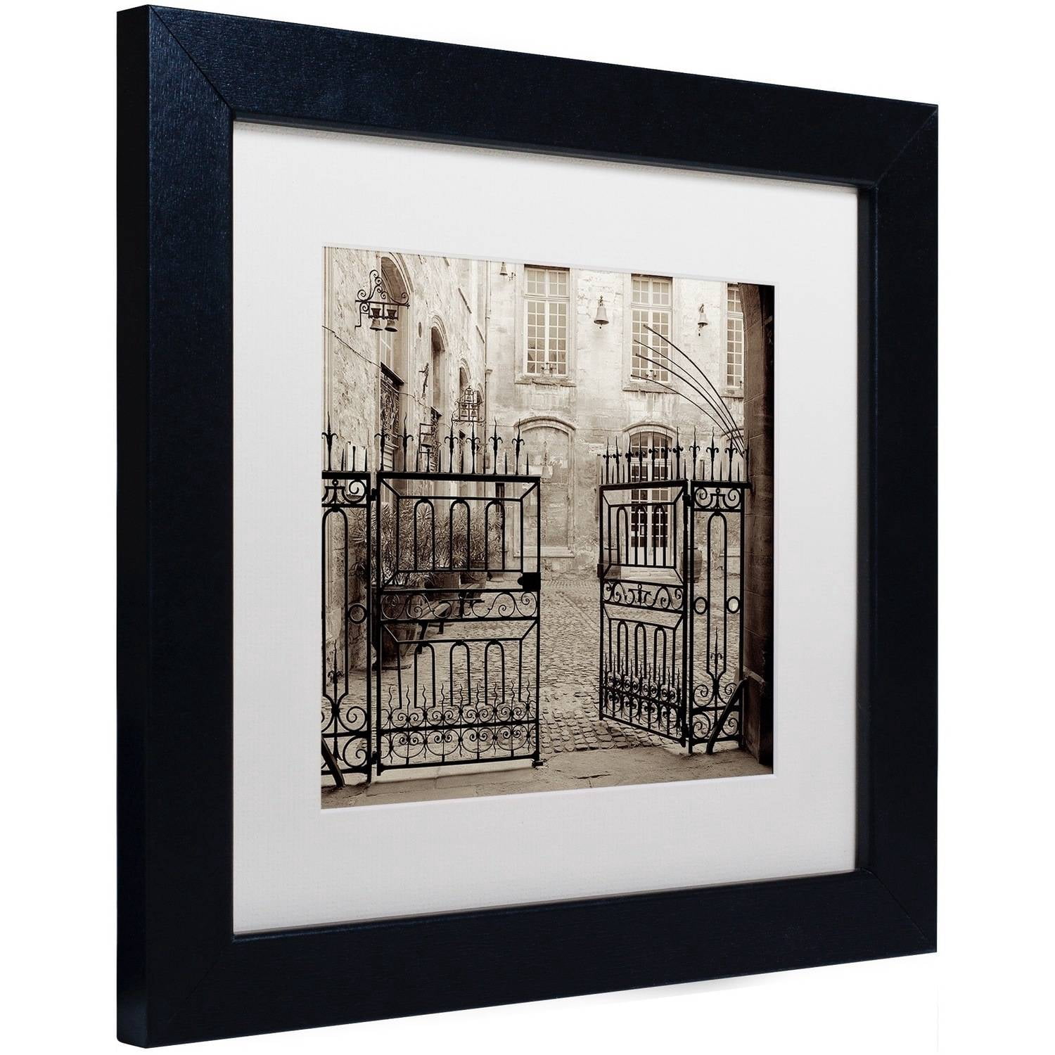 Trademark Fine Art "Avignon II" Canvas Art by Alan Blaustein, White Matte, Black Frame