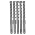 thumbnail image 4 of 5PCS Impact Drill Bits with Carbide Tip Rotary Hammer Bit 2 Flute Spiral Bits for Brick Concrete 210mm 14mm / 0.55in, 4 of 5