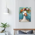 thumbnail image 4 of Nawypu Farmhouse Duck Decor Wall Art Funny Bathroom Wall Decor Rustic Country Farm Duck Flower Pictures Bathroom Canvas Print Painting Framed Artwork for Living Room Bathroom Bedroom, 4 of 5
