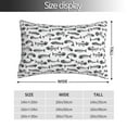 thumbnail image 2 of Naloa Fish Bones Pillow Covers, Throw Pillow Case Cushion Covers,Cushion for Bedroom,Couch,Home-14"x20", 2 of 6
