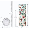 thumbnail image 5 of Christmas Tumbler with Lid and Straw, Christmas Themed Gifts for Teens, Kids, Friends, Women, Granddaughter- Christmas Sippy Cup/Coffee Travel Mug/Vacation Tumbler, Holiday Christmas Stainless Tumbler, 5 of 6