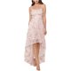 thumbnail image 1 of Vestido XSCAPE alto y bajo con flores rosa 6, 1 of 1