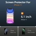 thumbnail image 2 of [2 Pack] Cnarery Purple Privacy Screen Protector for iPhone 11/iPhone XR- 6.1 inch, Anti-Spy Tempered Glass, Easy Installation Kit, Case Friendly, Anti Peeping, HD-Bubble Free, 2 of 7