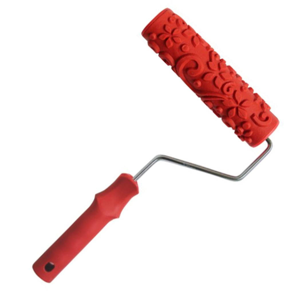 7 '' DIY Embossed Paint Roller Textured Roller Paint Roller with Pattern, Pattern Selectable