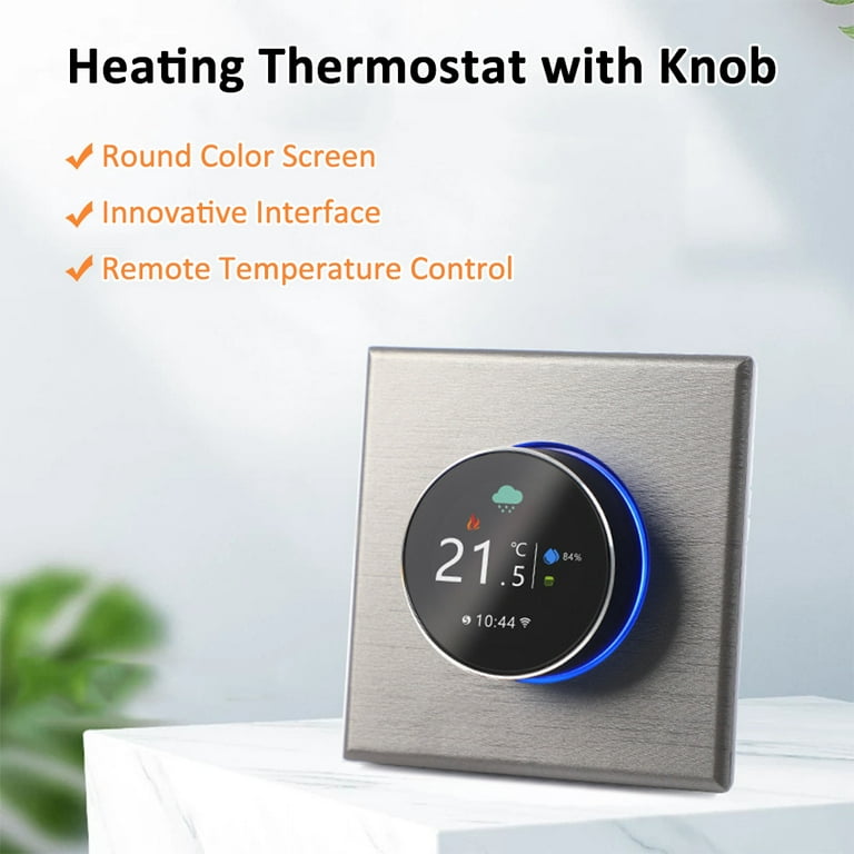 WIFI Intelligent Thermostat with RGB Colorful LCD Display Indoor Constant  Temperature Controller Digital Programmable Thermostat