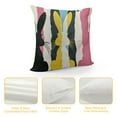 thumbnail image 4 of Nawypu Easter Pillow Covers Pink Yellow Blue Cute Bunny Stripes Spring Themed Print Decorative Throw Pillows Outdoor Easter Decorations Pillow Cases for Couch Sofa Bed Decor Set of, 4 of 5