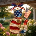 thumbnail image 4 of Patriotic Acrylic Cat Ornament – 250 Years of USA Celebration, Lightweight and Shatter-Resistant Pendant for Christmas Trees, Wall, Car Mirror, Collectors, and Holiday Gifts, 4 of 8