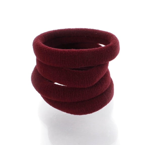 Small Premium Ponytail Hair Bands Maroon 20pcs