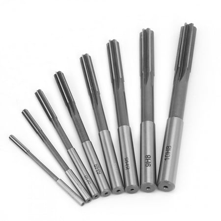 

Reamer 60-125mm Machine Reamer 8pcs High Hardness 3/4/5/6/7/8/9/10mm High Speed Steel For Drilling Machine Milling Machine For Bore Machining