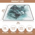 thumbnail image 4 of WOBOGO A Grey Cool Cat Baby Playmats Extra Large Waterproof Rollable Activity Pads for Toddlers 50×50inch, 4 of 7