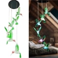 thumbnail image 3 of Colgante LED con forma de campanilla solar con forma de colibrí y campanilla, 3 of 4