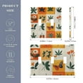 thumbnail image 2 of Yayeee Toggle Light Switch Wall Plate 2-Gang 4.56"x4.48" Decorative Outlet Cover, Cartoon Plants, 2 of 7