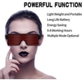 thumbnail image 2 of Gafas LED dinámicas con luz brillante, gafas con luz LED recargables por USB con neón intermitente, 11 patrones, gafas luminosas LED para fiestas, noche, 2 of 5