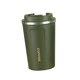 thumbnail image 2 of Tumbler aislante de vacío, taza de cofee de viaje, 380 ml de botella de bebida taza de agua de agua aislada para tomar ciclismo en bicicleta Verde, 2 of 8