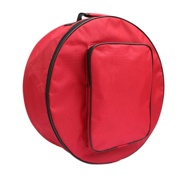 Bolsa para caja de tambor, funda protectora para caja, correa de hombro ajustable, funda para caja de tambor Rojo