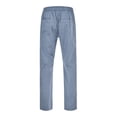 thumbnail image 4 of YUELONGHU Adult Men Casual Pants Work Cargo Pants for Men Black Men's Straight Pants Summer Ice Silk Jeanstrouser Camping Casual Sports Pants, 4 of 8