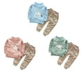 thumbnail image 5 of Children Clothing Boys Outfits Cartoon Elephant Clothes Set Tops Pants Sweatshirt Pullover Two Pieces 2-5Years Light green 110cm, 5 of 7