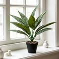 thumbnail image 6 of Artificial Potted Plants Fake Greenery for Indoor Home Decor - Faux Tree for Living Room Office Bedroom Shelf Tabletop Decoration - No Maintenance Artificial Plants with Sturdy PVC Leaves, 6 of 6
