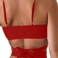 thumbnail image 4 of Babysbule Women's Bicolor Two Piece Hollow Out Sweetheart Neck Bikini Swimsuit Set, 4 of 8