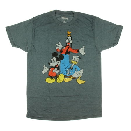 Disney Big Three Trio Mickey Mouse Donald Duck Goofy T-shirt (Small ...