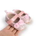 thumbnail image 7 of Tigivemen Flower Girl Dress Shoes Infant Baby Mary Jane Flats with Non Slip Bow Cirb Shoe for Newborn Red Size 3, 7 of 7