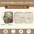 thumbnail image 5 of TSOVTHRID Cardinal Forest Butterfly Floral Print Bible Cases for Women Men, Bible Cover Case with Portable Handle, Lightweight Quilted Church Bag for Bibles Study Accessories, 5 of 7