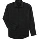 thumbnail image 1 of Alfani Mens Garrison Smooth Button Up Shirt, deepblack, S Neck, 1 of 1