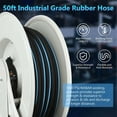 thumbnail image 5 of Rocita Diesel Fuel Hose Reel, 1/4 inch x 50 ft Retractable Oil Hose Reel Hose Holder, 5800 PSI Industrial Auto Hose Oil Heavy Duty Steel Construction Reel for Aircraft Ship Vehicle Tank, 5 of 8