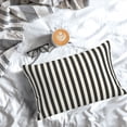 thumbnail image 3 of Salouo Black And White Thick Stripes Pattern Pillow Cases,1PC Pillow Covers with Envelope Closure Decorative Pillow Case for Bed Couch,Pillows Not Included-16"x24", 3 of 6
