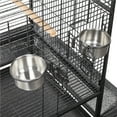 thumbnail image 4 of Yaheetech Cage à Oiseaux Roulante de 68,5 Po de Hauteur avec Roues, Noir, 4 of 8