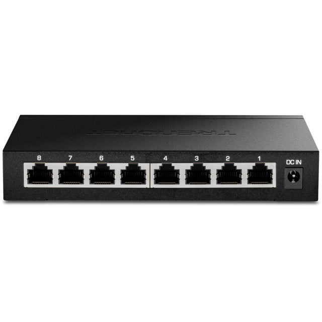 Conmutador para juegos TRENDnet TEG-S380 de 8 puertos 2.5GBASE-T 40 Gbps