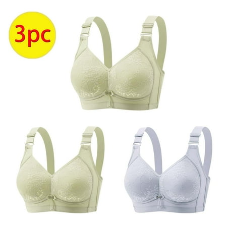 LLYWEY V Neck Bras for Women Clearance No Wire Push up Bras Women Ladies Balconette Bra Style-668 Women s Plus Back-Smoothing Bra Feature Adult Female Nursing Sports Bras Green 42B