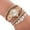 Bronze, variant on Jewelry On Clearance Women Watches Fashion Vintage Weave Wrap Quartz Wrist Watch Bracelet For Ladies Blue One Size