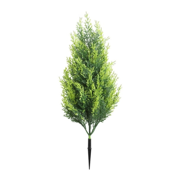 Estaca de planta artificial para jardín, decoración de césped, adorno prémium, regalo de paisaje con estaca , planta falsa para césped de Dos colores