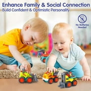 SZDUDU Baby Toys for 1 Year Old Boy Gifts - 6 PCs Toy Trucks Mini Car Toys for 2 Year Old Boy, Toddler Toys Age 1 2 3 Year Old Boy Toys, Toddler Boy Toys for 1+ Year Old Boy Baby Birthday
