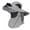 Grey, variant on HJYCHN Summer Outdoor Sun Hat with Built-in Ventilation Fan and Adjustable Drawstring for Comfort and Grey One Size