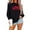 Black, variant on Women Valentine's Day Sweatshirt Love Oversized Long Sleeve Tops Crew Neck Pullover