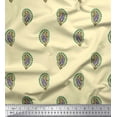 thumbnail image 1 of Soimoi Rayon Fabric Paisley Block Print Sewing Fabric Yard 42 Inch Wide, 1 of 3