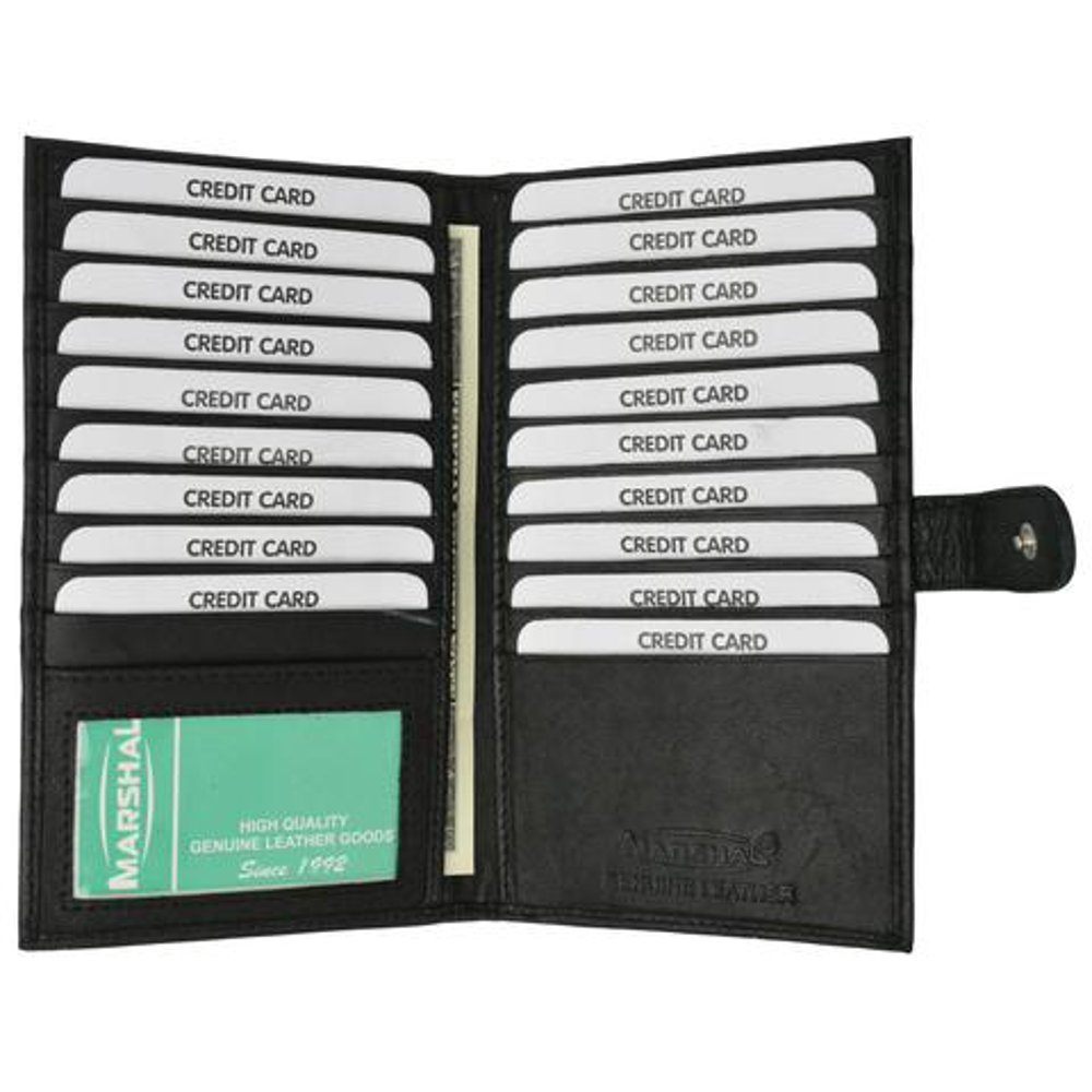 100 Soft Premium Genuine Leather Bi fold Card Holder P 1629 Walmart