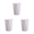 thumbnail image 4 of Justharion Wide Applicaiton Trash Can For Household - 6L Capacity Easy Access Simple White S 3Set, 4 of 6