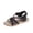 Black, variant on Xfvqtps Womens Bohemian Roman Sandals Flat Open Toe Crisscross Strap Casual Comfortable Walking Shoes for Women Summer Outdoor Beach