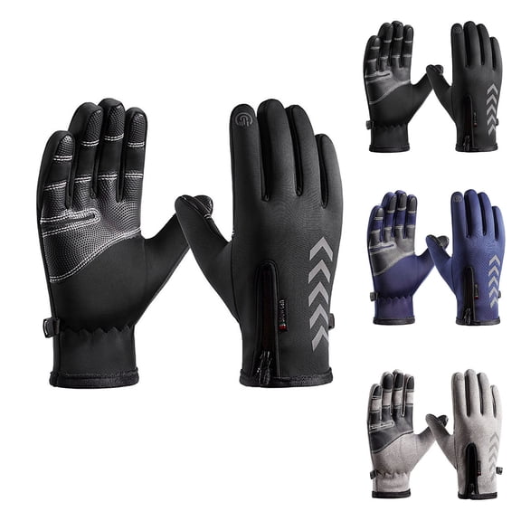 Moocorvic Winter Gloves for Men Women, Waterproof Windproof Thermal Cycling Snow Gloves with Touch Screen Fingers