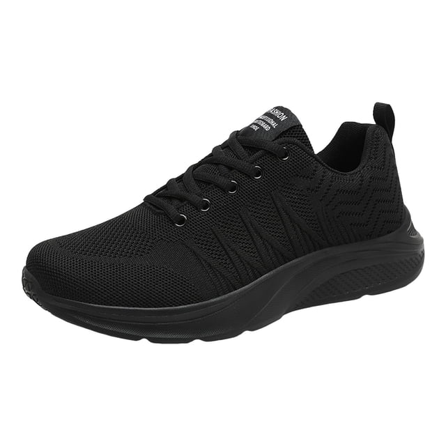 DXOUPM Chaussures de Course pour Hommes Décontractées à Lacets Espadrilles Confortables Entraînement Décontracté Gym Jogging Chaussures
