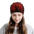 thumbnail image 2 of Gaeub The Red Head Skull Print Beanie Hats for Men Women,Winter Caps,Knit Cuffed Beanie,Cuffed Cap,Great for Winter Activities, 2 of 7
