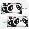 thumbnail image 3 of Bingfone Panda Cute Pink Hearts Printed Pillowcase 20x36 inches - Standard Pillow Cases with Envelope Closure,Gifts for Women Men, 3 of 9