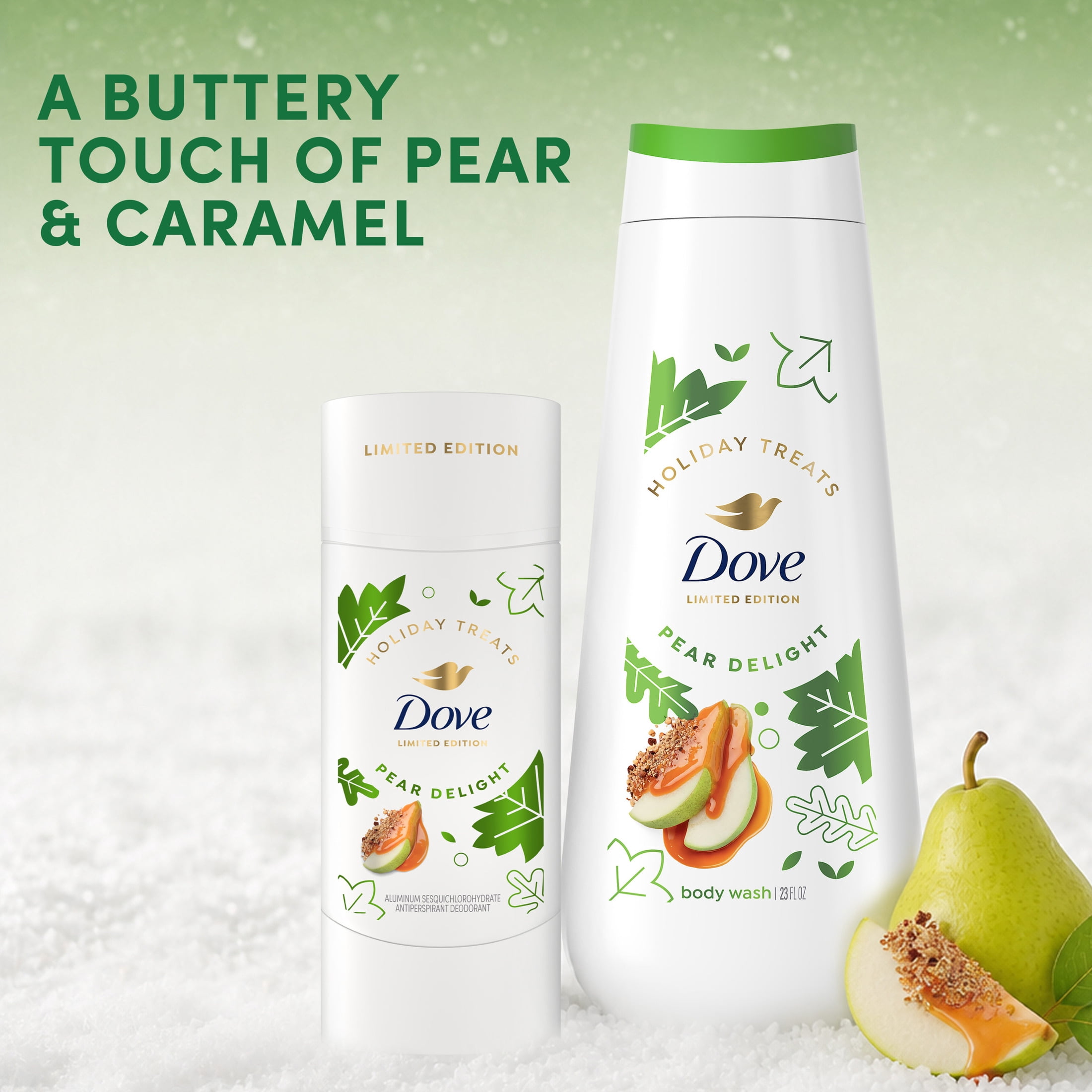 Dove Limited Edition Pearfectly Cozy Gift Set For Hydrated Soft Skin & Odor Protection, 2 Count