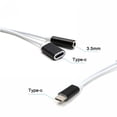 thumbnail image 2 of Aqestyerly Type-C To Type-C+3.5Mm Audio Adapter Headset Charging Two-In-One Adapter Electronics Gadgets Bluetooth Headset, 2 of 7