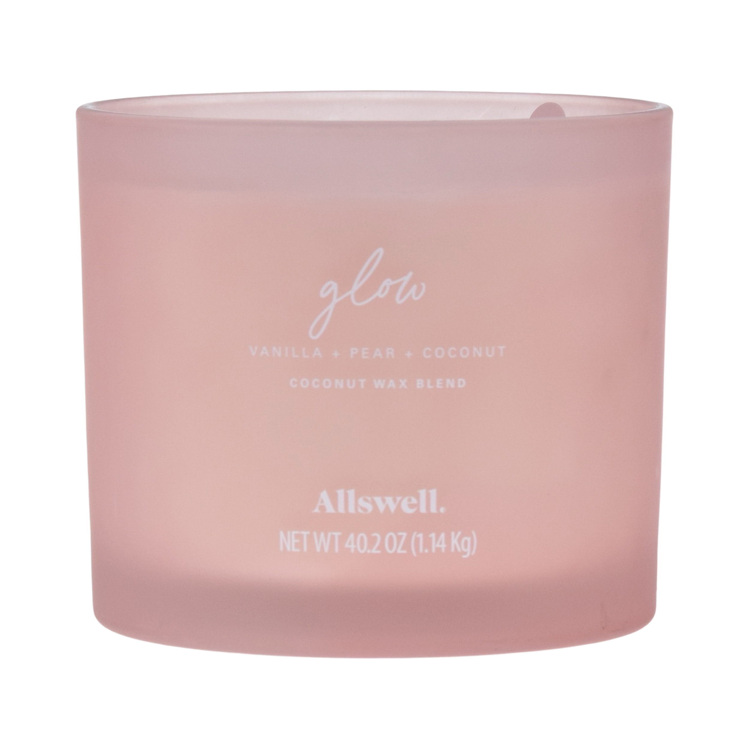 Allswell Glow 4-Wick Scented Spa Jar Candle, Vanilla Pear Coconut photo 3