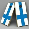 Finland Flag Cornhole Board Vinyl Decal Wrap