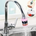 thumbnail image 2 of YYV Tap Purifier Magnetic Faucet Filter Front Loading Kitchen Water Purifier Stainless Steel Magnetic Mounted Tap Filter Easy Install Sediment Activated Carbon Tap Purifier, 2 of 3